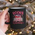 Books Are My Valentine Coquette Bow Book Flower Girl Women Graphic Print Coffee Mug