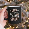 Bookworm Fueled By Sarcasm And Smut Book Reading Graphic Print Coffee Mug Bookworm Fueled By Sarcasm And Smut Book Reading Graphic Print Coffee Mug