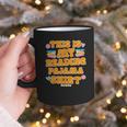 Bookworm This Is My Reading Pajama Book And Pajama Graphic Print Coffee Mug