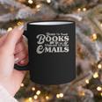 Born To Read Books Forced To Read Emails Bookish Bookworm Graphic Print Coffee Mug Born To Read Books Forced To Read Emails Bookish Bookworm Graphic Print Coffee Mug