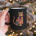 Cats Reading Books Librarian Library Readers Graphic Print Coffee Mug