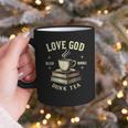 Christian Bookworm Love God Read Books Drink Tea Graphic Print Coffee Mug