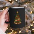 Christmas Book Tree Bookshelf Holiday For Readers Librarians Graphic Print Coffee Mug