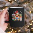Christmas Gingerbread Man Reading Book Snowflake Teacher Graphic Print Coffee Mug Christmas Gingerbread Man Reading Book Snowflake Teacher Graphic Print Coffee Mug