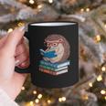 Cool Hedgehog Book Nerd Readers Graphic Print Coffee Mug Cool Hedgehog Book Nerd Readers Graphic Print Coffee Mug