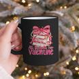 Coquette Bow All Booked For Valentines Teacher Book Graphic Print Coffee Mug