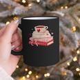 Cute Books And Coffee Crochet Valentines Day Tee For Couples Graphic Print Coffee Mug