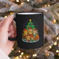Cute Cats Reading Books Christmas Tree Graphic Print Coffee Mug