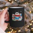 Cute Christmas A Penguin Reading Book Snowflake Hot Teacher Graphic Print Coffee Mug Cute Christmas A Penguin Reading Book Snowflake Hot Teacher Graphic Print Coffee Mug