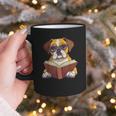 Cute Dog Boxer Reading Book Graphic Print Coffee Mug