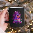Cute Dragon Reading Books Bookworm Graphic Print Coffee Mug
