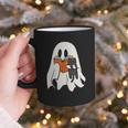 Cute Ghost Cat Reading Book Spooky Season Halloween Costume Graphic Print Coffee Mug