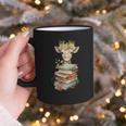 Cute Giraffe With Book Floral Bookworm Librarian Book Lover Graphic Print Coffee Mug