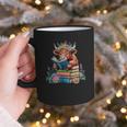 Cute Highland Cow Reading Book Baby Cow Bookworm Graphic Print Coffee Mug Cute Highland Cow Reading Book Baby Cow Bookworm Graphic Print Coffee Mug