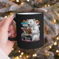 Cute Polar Bear Is Reading a Book Reading Polar Bear Graphic Print Coffee Mug
