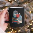 Cute Reading Seal On Books Book Lover Graphic Print Coffee Mug Cute Reading Seal On Books Book Lover Graphic Print Coffee Mug