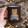 Cute Teddy Bear Reading Book Adorable For Readers Graphic Print Coffee Mug