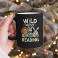 Cute Wildlife Zoo Animals For Book Reader Bookworms Graphic Print Coffee Mug