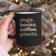 Dogs Books Coffee Plant Lover Gardening Cute Mom Life Graphic Print Coffee Mug
