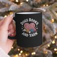 Dogs Books And Yarn Crocheting Graphic Print Coffee Mug