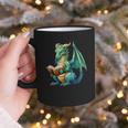 Dragon With Book Graphic Print Coffee Mug Dragon With Book Graphic Print Coffee Mug