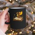 Dragon Fantasy Book Lover Bookish Reader Bookworm Wildflower Graphic Print Coffee Mug
