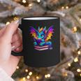 Dragon Reading a Book Bookworm Book Graphic Print Coffee Mug