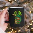 Dragon Reading Books Matching Bookworm Readers Librarian Graphic Print Coffee Mug