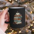 Drink Coffee Read Books Be Happy Caffeine Espresso Graphic Print Coffee Mug