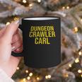 Dungeon Crawler Carl Yellow Text Logo LitRPG Series Book Graphic Print Coffee Mug