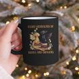 Easily Distracted By Books & Dragons Librarian Book Lover Graphic Print Coffee Mug