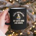Easily Distracted By Cats & Books Tee Reader Book Worm Graphic Print Coffee Mug Easily Distracted By Cats & Books Tee Reader Book Worm Graphic Print Coffee Mug