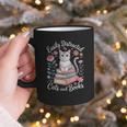 Easily Distracted By Cats And Books Reading Graphic Print Coffee Mug