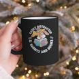 Easily Distracted By Rabbits And Books Reading Graphic Print Coffee Mug