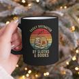 Easily Distracted By Sloths And Books Graphic Print Coffee Mug