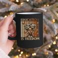 Education Is Freedom Teacher Books Black History Women Graphic Print Coffee Mug Education Is Freedom Teacher Books Black History Women Graphic Print Coffee Mug