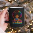 Education Is Freedom Teacher Books History Month Graphic Print Coffee Mug