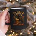 F CAW F Crow I'm Reading Book Lover Fall Graphic Print Coffee Mug