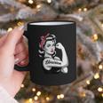 Female Librarian Rosie Riveter Book Guardian Woman Graphic Print Coffee Mug Female Librarian Rosie Riveter Book Guardian Woman Graphic Print Coffee Mug