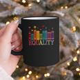 Floral Flower Book Equality Human Rights Women's Rights Graphic Print Coffee Mug