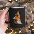Fox Books Read Reading Librarian America Men Women Kids Graphic Print Coffee Mug