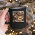 Fox Reads By Fireplace In Cabin Rustic Book Cozy Cup Tea Graphic Print Coffee Mug Fox Reads By Fireplace In Cabin Rustic Book Cozy Cup Tea Graphic Print Coffee Mug