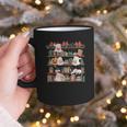 Ghost Christmas Reading Book Lover Library Christmas Teacher Graphic Print Coffee Mug