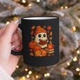 Ghost Reading Book Lovers Autumn Fall Halloween Graphic Print Coffee Mug