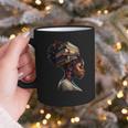 Girl Crown Of Books African Teacher Black History BHM Graphic Print Coffee Mug