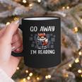 Go Away I'm Reading Book Reader Cute Fox Librarians Graphic Print Coffee Mug Go Away I'm Reading Book Reader Cute Fox Librarians Graphic Print Coffee Mug