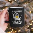 Good Book Is Out Of This World Astronaut Moon Space Reading Graphic Print Coffee Mug Good Book Is Out Of This World Astronaut Moon Space Reading Graphic Print Coffee Mug