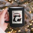 Grumpy Frog Books Music Kawaii Ink Japanese Graphic Print Coffee Mug