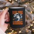 Halloween Book Lover Ghost Boo Pun Read More Boooks Graphic Print Coffee Mug