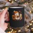 Halloween Ghost Reading Book Lovers Coffee Girl Women Graphic Print Coffee Mug Halloween Ghost Reading Book Lovers Coffee Girl Women Graphic Print Coffee Mug